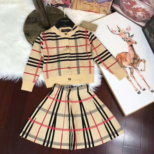 Two Piece Dresses Of girls set Autumn clothing sets Catamite New Pattern Round Neck Children's Garment Children Suit Wear Twinset T