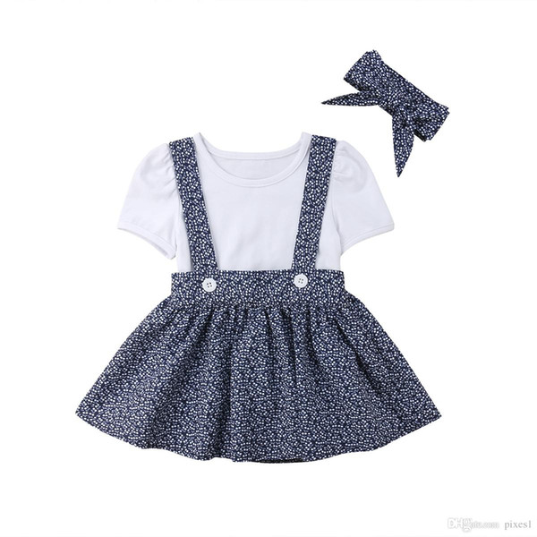 Toddler Infant Kids Baby Girls Summer Short Sleeves Dress Princess Party Wedding Tutu Dresses
