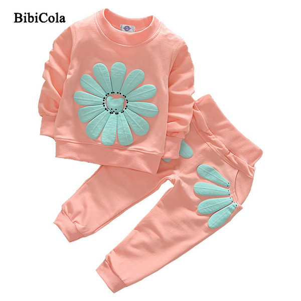 good quality 2019 Baby Girls Clothes Sets Spring Autumn Tracksuit Clothes for Girls Long Sleeve Suits Toddler Casual Clothes Sets