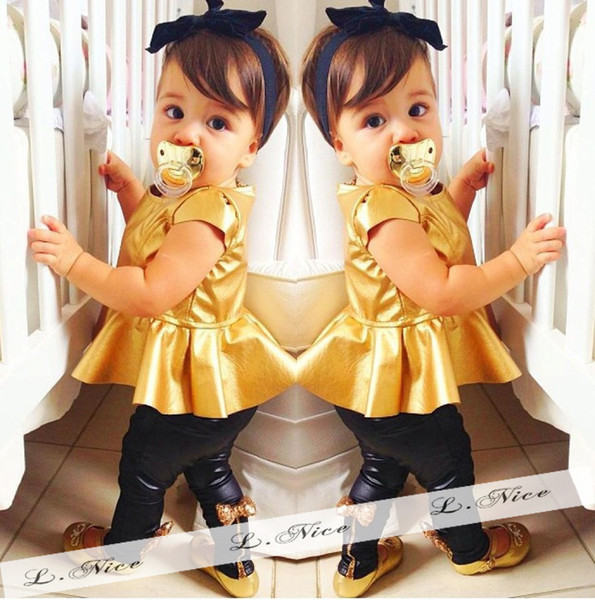 Baby Clothing Set For Girls Newborn Babies Short Sleeve Top Pants 2pcs T-shirt Suits Infant Romper Kids Outwear