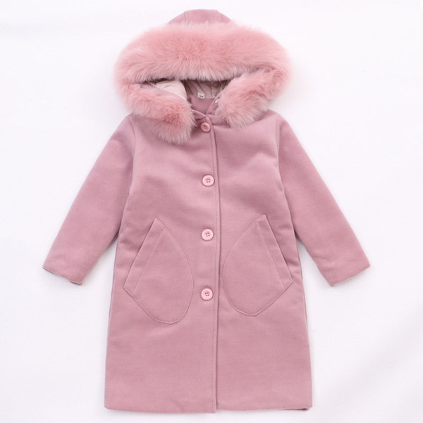 Baby Girls Jacket Solid Hooded Pockets Cute Autumn Winter Coat Kids Designer Clothes Girls Kids Winter Outwear 07