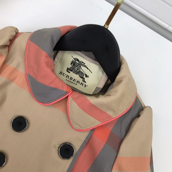 kids Sale Hot coats Parkas Jackets Winter Jacket girl Fashion Windbreaker Coats Plaid Double-breasted classic Casual Style kids jacket 42