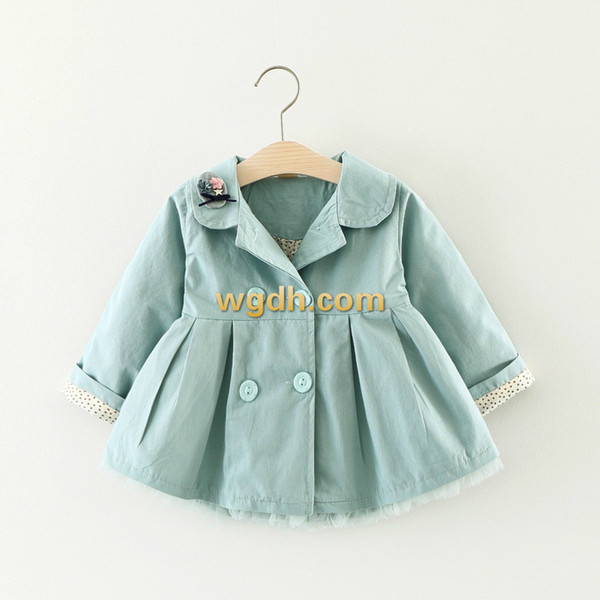 2019 children's clothing autumn models new children's lapel windbreaker jacket Korean girls coat Han Fan windbreaker 606 generation01c7