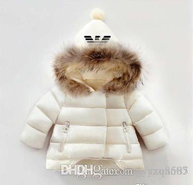 AMN Brand Kids Coats Boys and Girls Winter Coats Childrens Hoodies Baby's Jackets Kids Outwear kids 2 colors 1-6T baby Hot Sold.