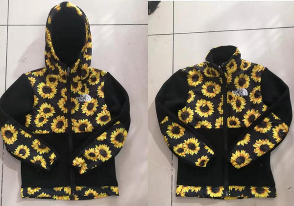 2020 Sunflower Women Fleece Hoodies Jackets Camping Windproof Ski Warm Down Coat Outdoor Casual Hooded SoftShell Sportswear S-XXL