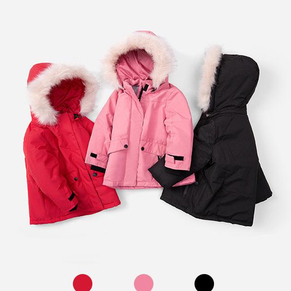 Girls Fashion Designer Down Coat Baby Kids Brand Loose Coat with Hooded Luxury Down Kids Winter Thick Jackets for Wholesale 2020 New