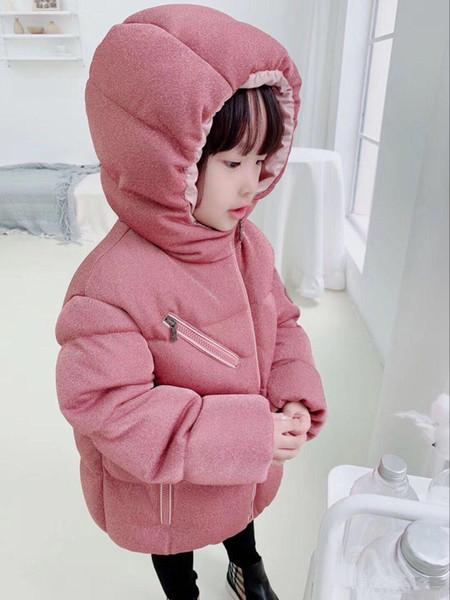PINK colors kids Jackets Coat Girls Winter Warm Down Jackets Sequins Hooded Coat Junior Pakda Kids Jacket