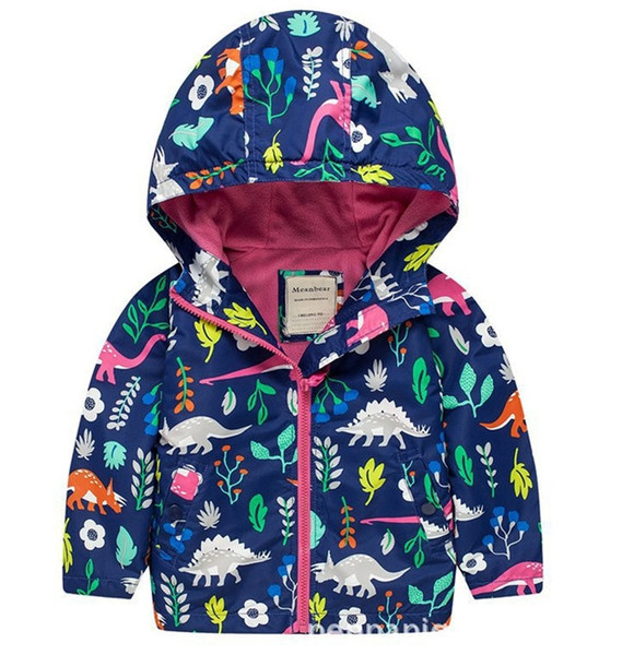 New Boys Autumn Dinosaur Winter Hooded Coat Sweater Cartoon Outfit clothing clothes kids Children baby 2-7 years Jacket Sweatshirt