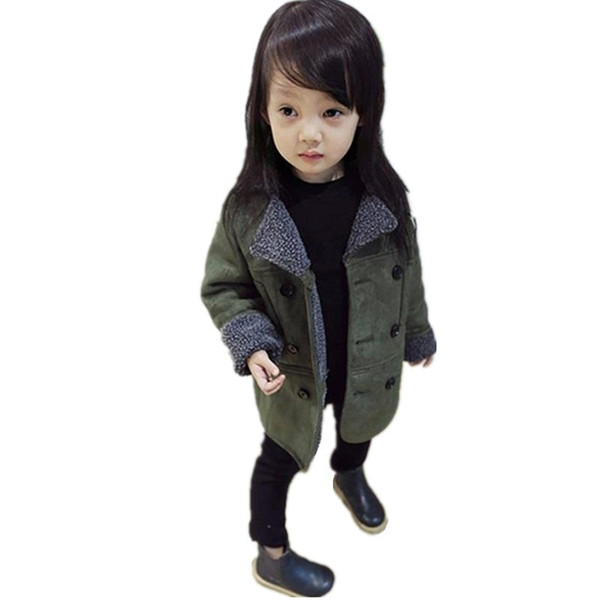 Fashion Winter Little Girls Jackets Baby Coats Kids Clothes Winterjas Meisjes Children Clothing Outerwear Girls Coat Toddler