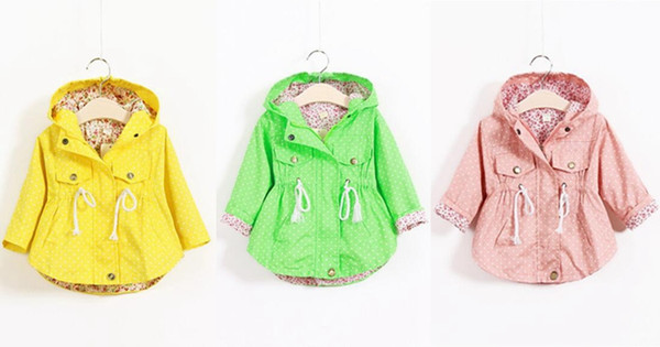 Candy Color Fashion Girl Hoodies Coat Children Warm Poncho Jackets Long Sleeve Solid Color Outwear Kids Clothing DHT110