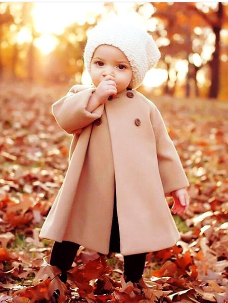 New 2017 Solid Baby Girls Jacket & Coats Fashion Infant girls cloak baby outerwear
