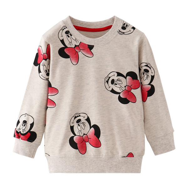 Jumping Meters Baby Cotton Sweatshirts Autumn Winter Cartoon Girls Clothing Fashion New 2019 Kids Girls Tops Streetwear Shirts T200225