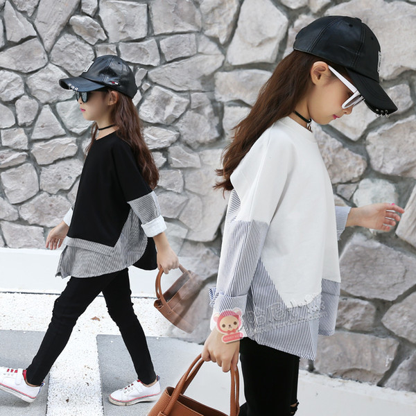 2019 Children Blouses For Girls Clothing Cotton Girls Shirts Brand Teenage School Clothes 6 7 8 9 10 11 12 13 14 Years Kids Tops T200229