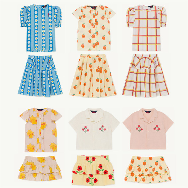 Kids Shirts 2020 TAO Brand New Spring Summer Girls Fashion Print Blouses Baby Child Cotton Tops Clothes T200229
