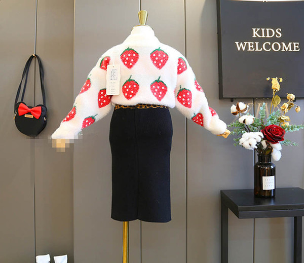 Girls Sweater Winter new 2019 Sweet Kids Sweater Fashion kids designer clothes girls Pullover Sweaters kids clothes retail A8382