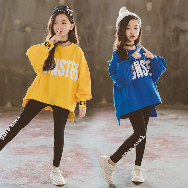 Baby Girls Sweatshirt Kids Autumn Shirts Baby Coat Toddler Top Children Cotton Letter Sweatshirt Teenage