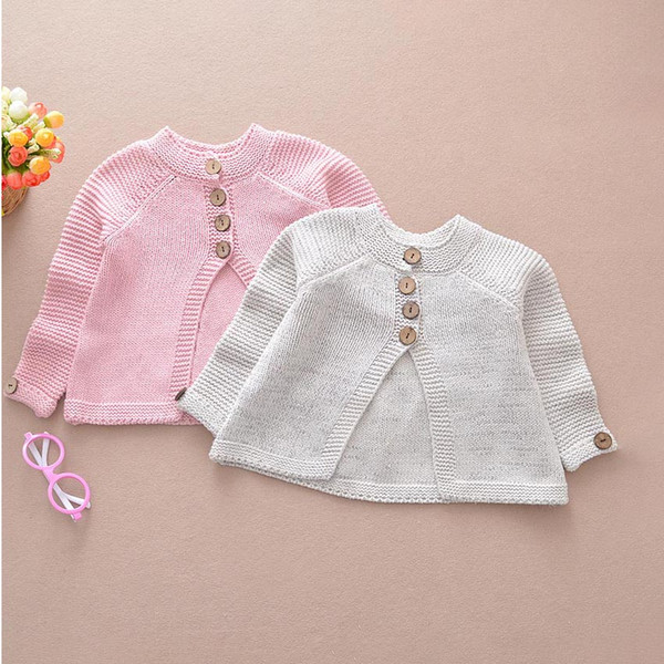 Children Brand Sweater Girls Long Sleeve Swallowtail Cape Sweater Kids Designer Clothing British Style Girls Coat 3 Colors for Wholesale