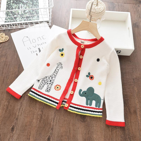 Newborn Baby Boy Girl Clothes Cute Winter Embroidery Sweater Car Cotton Soft Children Windbreaker Baby Kids Knitting Clothing