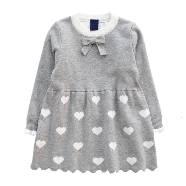 baby girls sweaters dress kids pullover christmas red winter children sweater cute beautiful child Clothes Cotton Long Sleeve V191203
