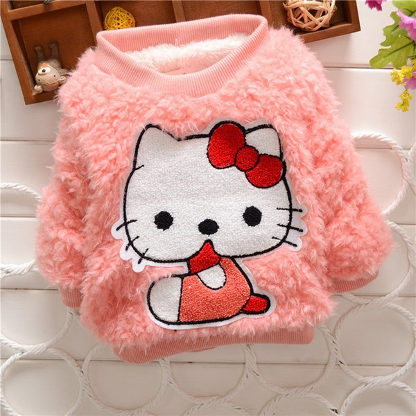 good quality Baby Sweater Winter Pullover Brand Sweater Baby Girls Clothes Cartoon Cat Children Clothing Long Sleeve Outerwear