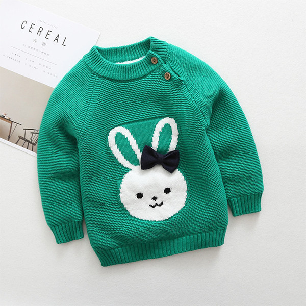 quality new girls winter sweater 2019 cotton thick sweaters clothes for children kids cartoon velvet warm pullover clothing