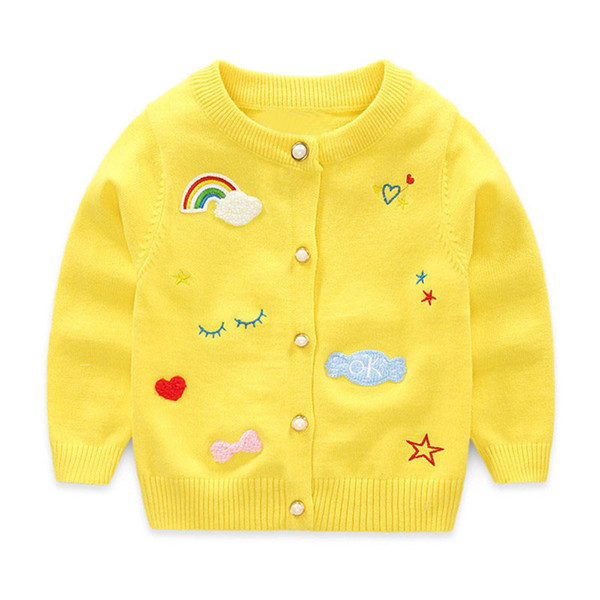 Knitted Baby Sweater Unisex Waistcoat Boys Sweaters Girls Cardigan Child Clothes Outfit Cardigans Spring Fall Kids Clothing