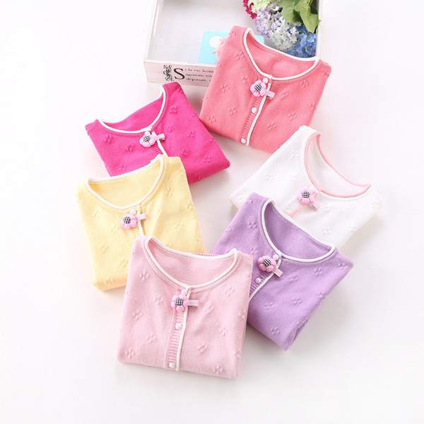 2018 New autumn and winter girls sweaters fashion cardigans 2-12years girls cardigans