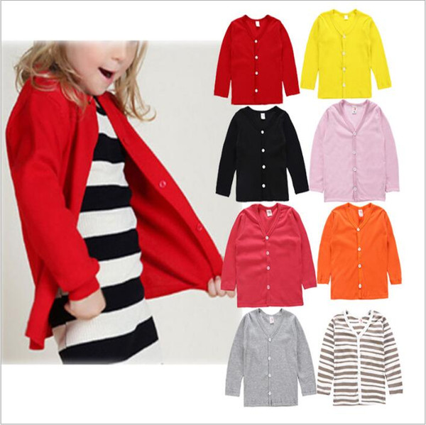 Baby Girls Clothes Girl INS Cardigan Sweaters Crochet Coat Fashion Outerwear Kids Knitwear Outwear Children Clothing Knitted Sweaters B4209