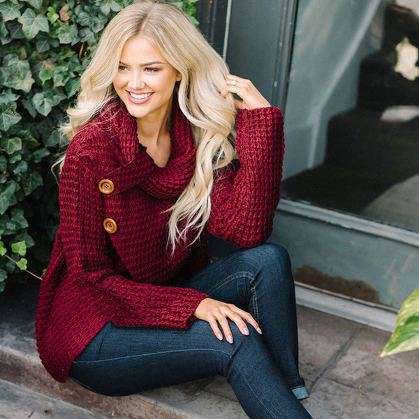 Women Irregularity Knitted Sweater Girls OL Shirts Sweater Long Sleeve Turtleneck Pullover Cardigan Sweatshirts autumn office hoodies sale