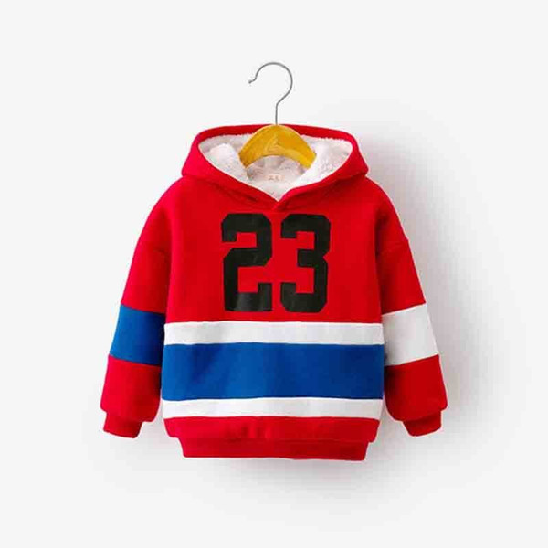 good quality kids girl plus velvet sweater 2019 autumn winter new baby girl hooded plus thicken long sleeve pullover fit 2-7 Y girl