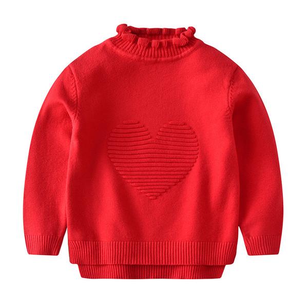 2019 Spring Sweaters for Girls Long Sleeve Knit Pullover Korean Style Fashion Baby Girl Jumper Sweaters 18112201