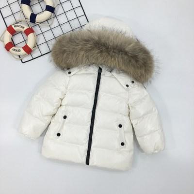 The new 2018 winter baby infant girls children thickening heavy hair long money brought down jacket in the children's clothes
