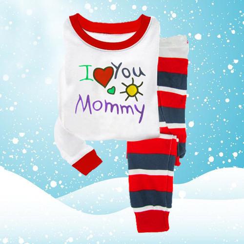 Foreign trade children's pajama cotton fashion children's clothing warm children's underwear kids sleepwear sets spring autumn 2017