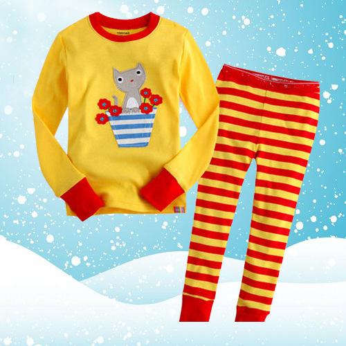 2017 foreign trade pure cotton home to serve the children's pajamas with children's pajamas kids clothes set