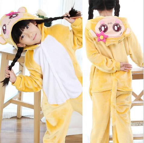 Good girl Child Bear pattern Velve pajamas Onesies long-sleeved cartoon parent-child pajamas animal pattern pajama home clothe party
