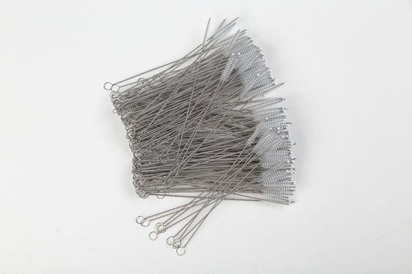 Stainless Steel Straw Brush Bottle Cleaning Brush Family Milk Juice Bottle Brush Drinking Pipe Cleaner Tube Reusable Cleaning Tools E3404