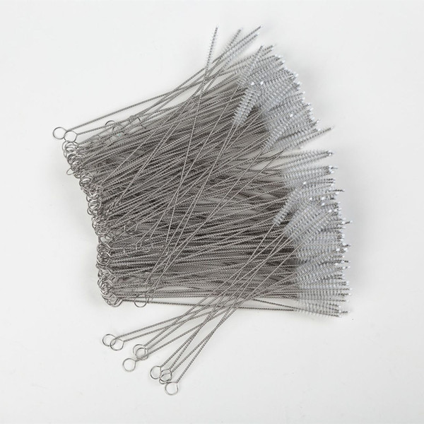 SALE Straw Brush Bottle Cleaners Stainless Steel Cleaning Brush Milk Bottle Brush Drinking Pipe Cleaners Tube Reusable Cleaning Tools E3404