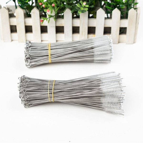 Straw Brush Bottle Cleaners Stainless Steel Cleaning Brush Milk Bottle Brush Drinking Pipe Cleaners Tube Reusable Cleaning Tools 2020 E3404