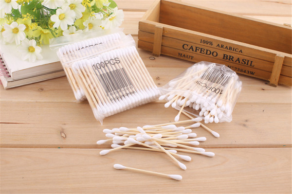 Healthy cotton stick double head 100pc