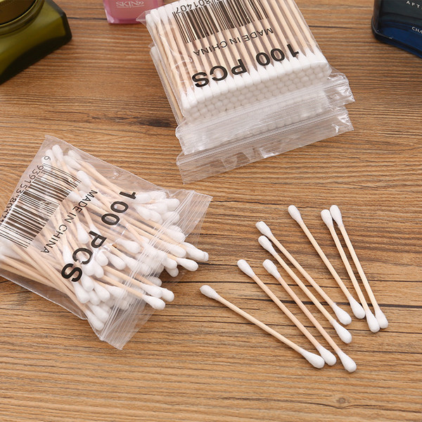 500pcs/Pack Bamboo Cotton Buds Cotton Swabs Medical Ear Cleaning Wood Sticks Health Tools Tampons Cotonete Focallure