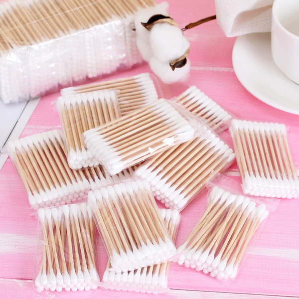 30 double-headed tampon swabs for infants cleaning cotton swabs, eye and lip makeup removal, makeup swabs for ear swabs