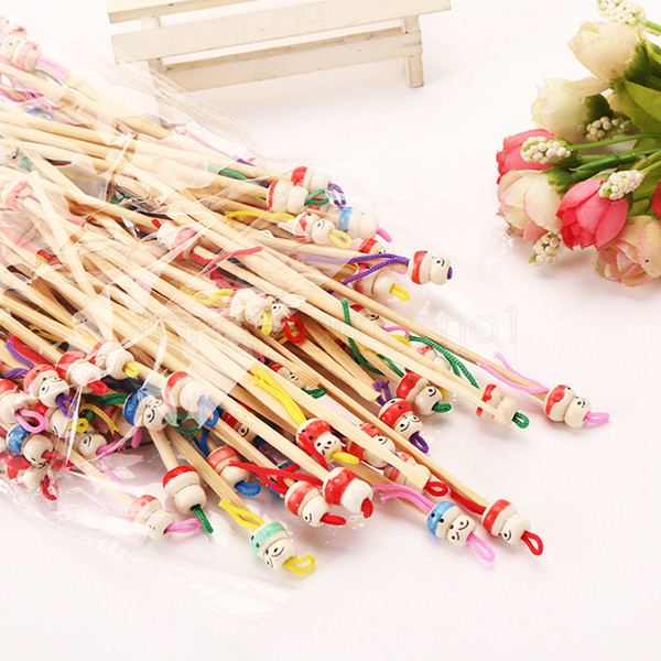 Natural Bamboo Earpick Spoon Tool Clean Ear Wax Curette Remover Ear Pick Ear Spoon cartoon Scoop CYF3086