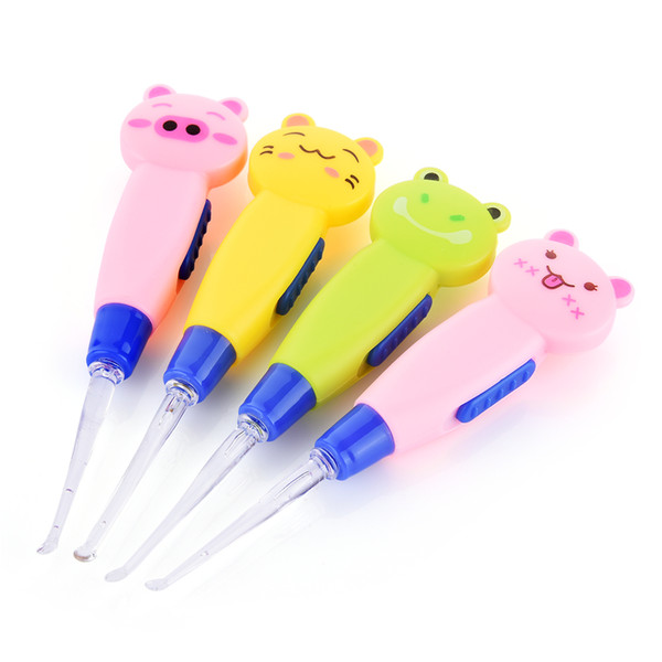 baby care ear spoon Light child ears cleaning with light wholesale Earwax spoon digging luminous dig Ear Syringe japanese style