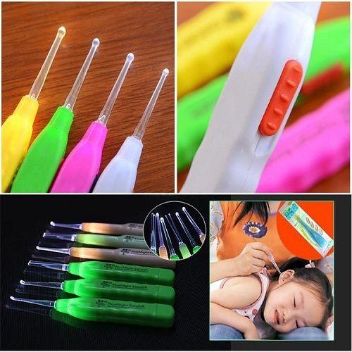 flashlight earpick Flashlight Ear Cleaner Earpick Wax Removal LED Light Health Care Torch cue tip