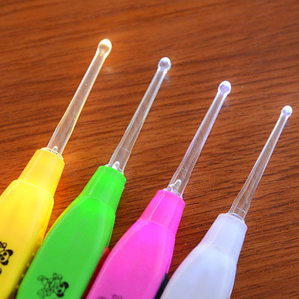 Baby Earpick Earwax removal LED flashlight earplugs cleanser headphones electric ear cleaning device glowing ear tools