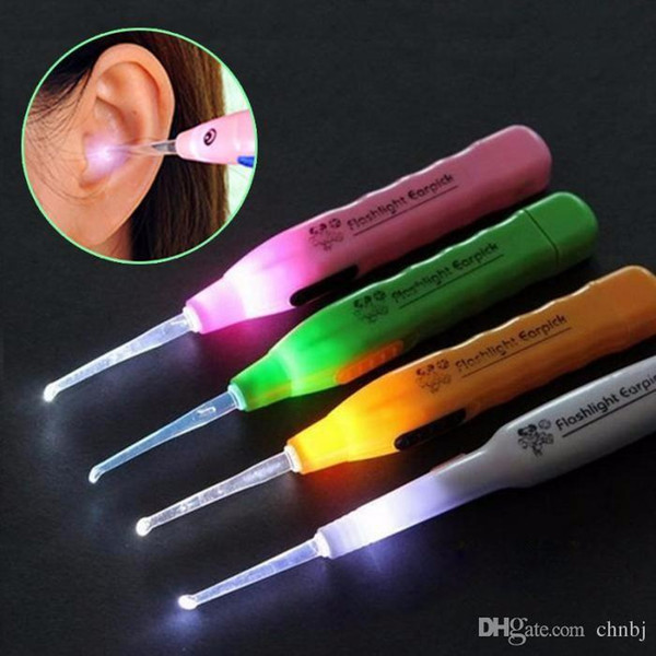 Baby Earpick Earwax removal LED flashlight earplugs cleanser headphones electric ear cleaning device glowing ear tools