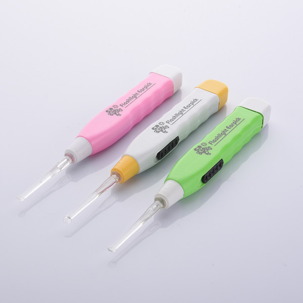 Baby care Light Earwax spoon baby ears cleaning with light digging luminous digchild wholesale Ear Syringe japanese style