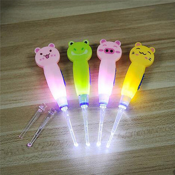 Baby Ear Syringe Ear-pick Wax Remover Pick Earpick Cleaning Product For Child Flash Light Ear Children Clean Ears Light LED Dig