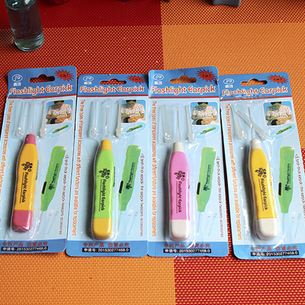 Creative Gift Classic Luminescent Earspoon Ear Scoop Plastic-absorbing Packaging Ear Cleaner Household Appliances