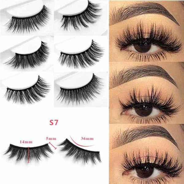 3D False Eyelashes Faux Mink Hair False Eyelashes Natural False Eye Lashes Handmade Long Eye Makeup Tools